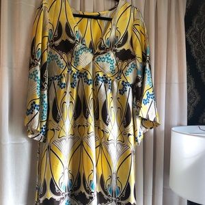 Fun Multi color silk dress